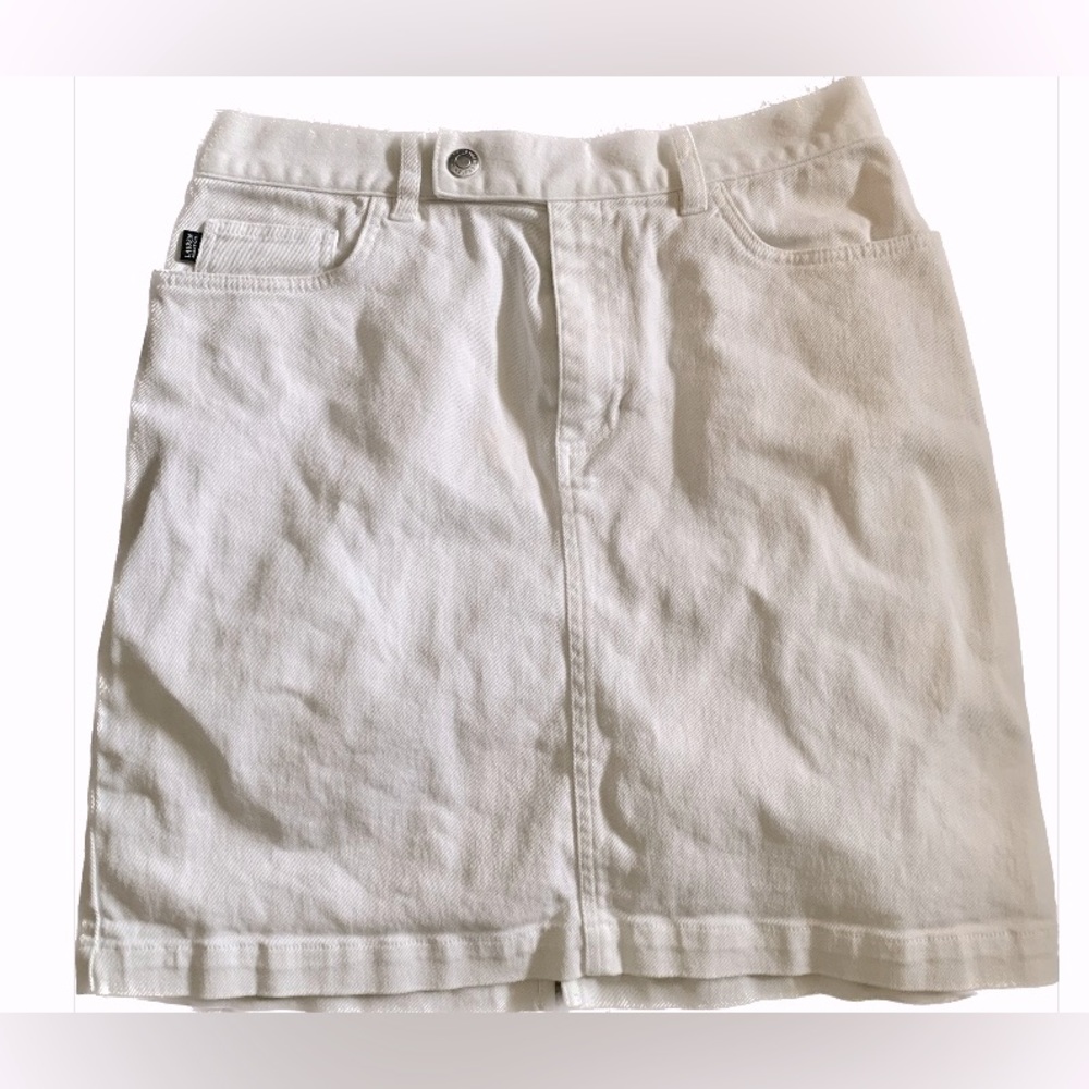 Ralph Lauren White Jean Skirt